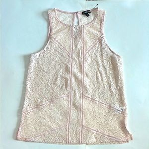 NWOT Express shirt. Pale pink, size small